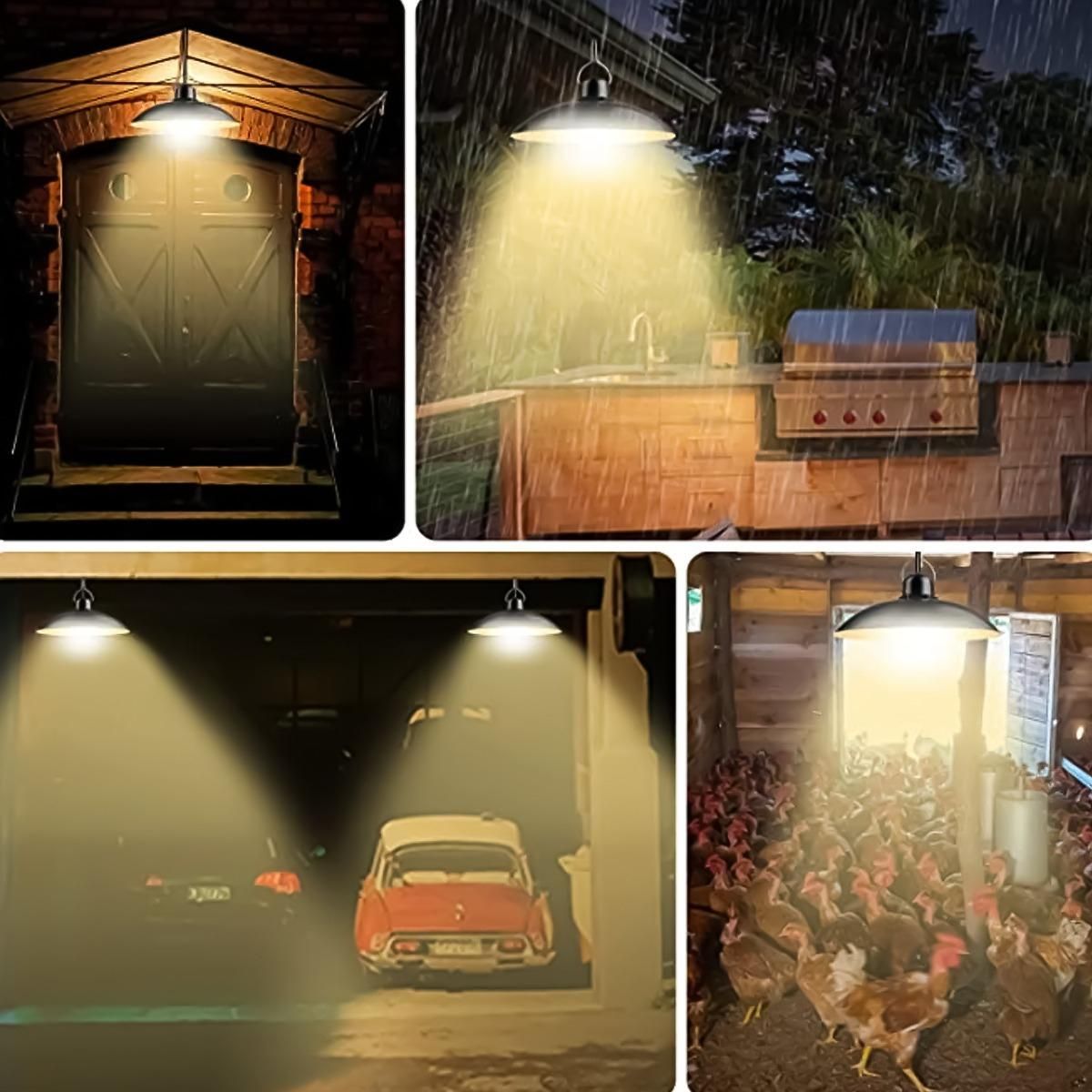 GENERICO - Lámpara Colgante LED Solar con Control Remoto