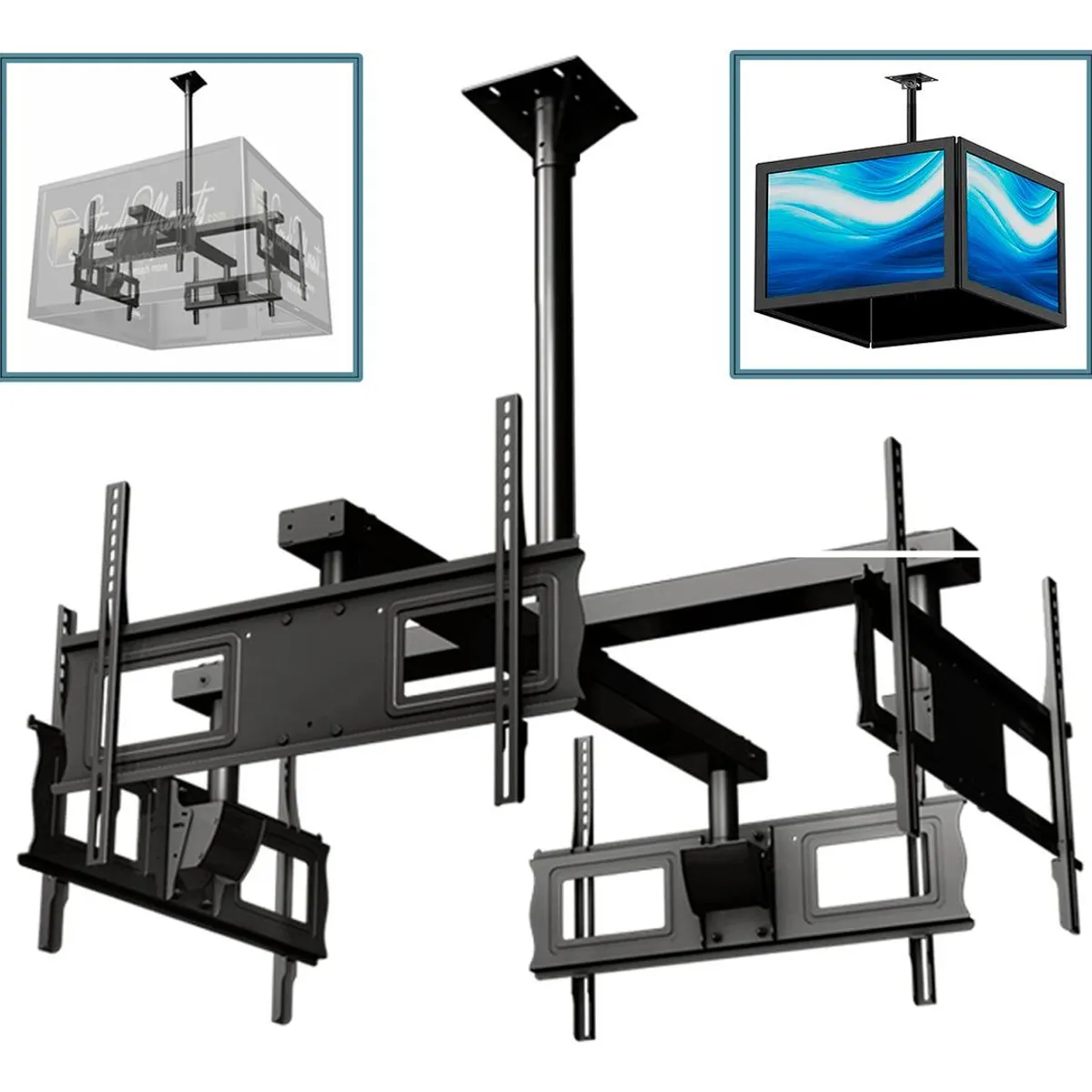 GENERICO - Soporte de Techo Cuádruple para TV de 32 a 70 pulgadas