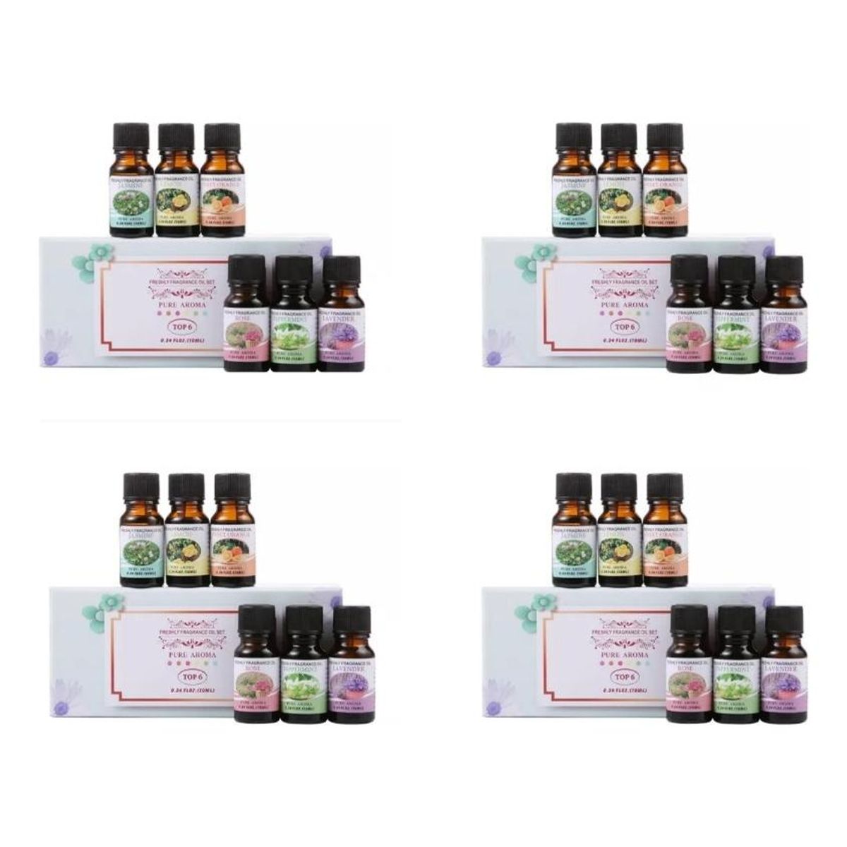 GENERICO - Pack de 24 Esencias Naturales para Humidificadores y Difusores