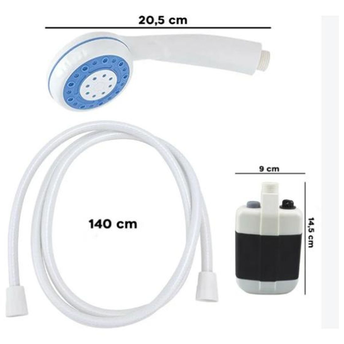 GENERICO - Ducha Portátil Recargable Ideal para Camping y Actividades al Aire Libre