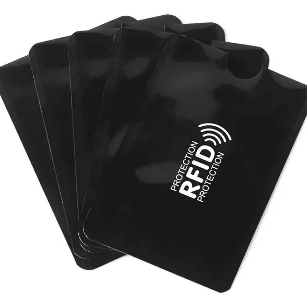 GENERICO - 5 Fundas de Aluminio Anti-Clonación RFID NFC para Tarjetas