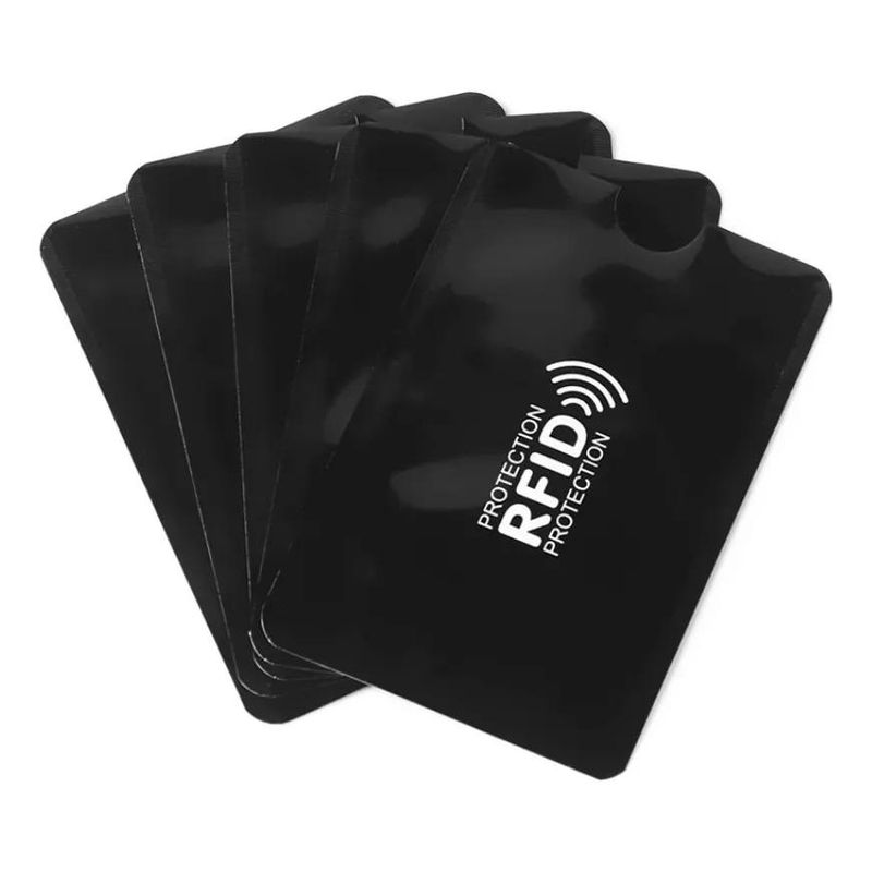 GENERICO - 5 Fundas de Aluminio Anti-Clonación RFID NFC para Tarjetas