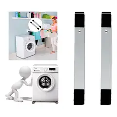 GENERICO - Soporte Ajustable con Ruedas para Lavadoras y Neveras