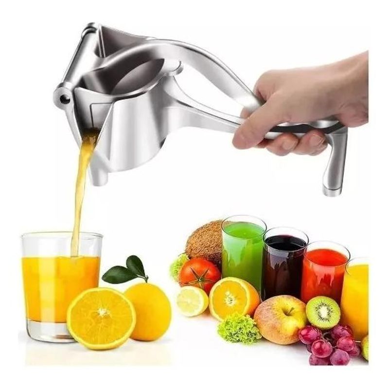 GENERICO - Exprimidor Manual Metálico para Frutas y Cítricos