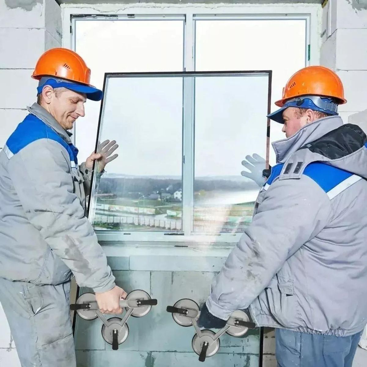 GENERICO - Ventosa Triple Succión de Aluminio para Transportar Vidrio