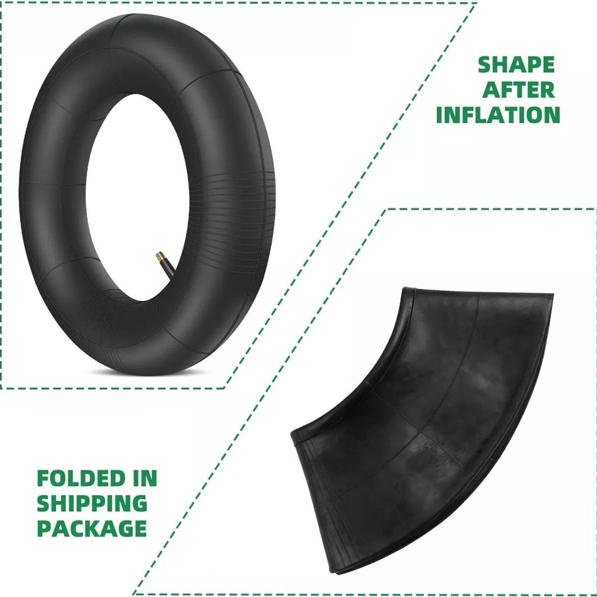 GENERICO - Cámara de Aire para Tractor de Pasto 15x600x6.
