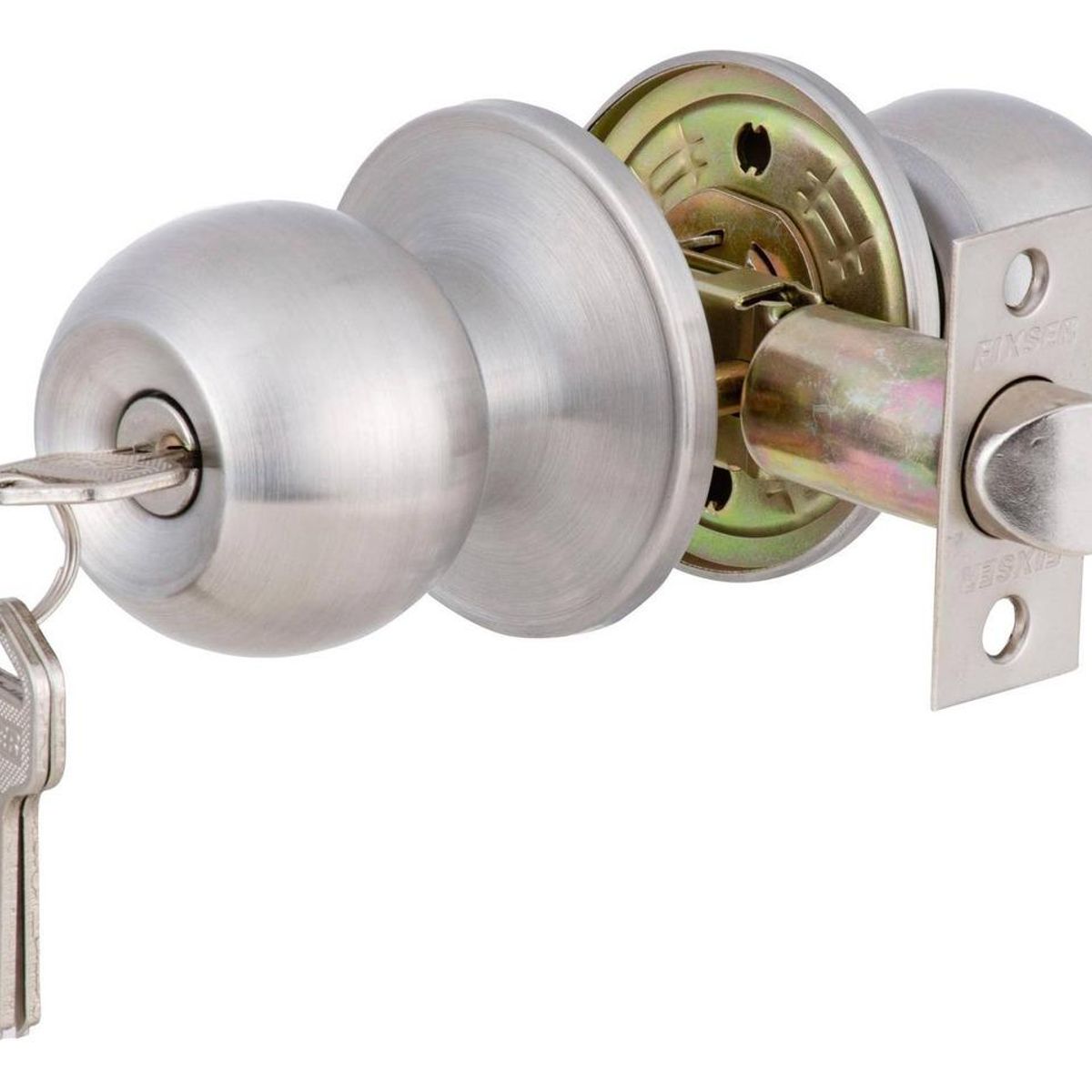 GENERICO - Cerradura Cilíndrica de Acero Inoxidable para Dormitorio