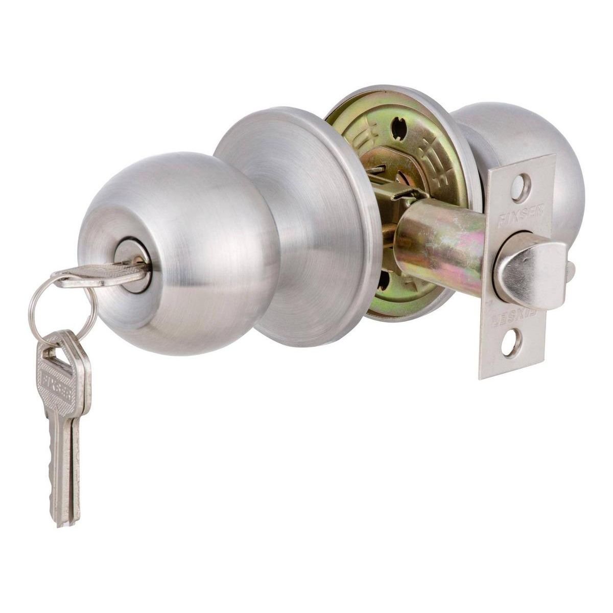 GENERICO - Cerradura Cilíndrica de Acero Inoxidable para Dormitorio