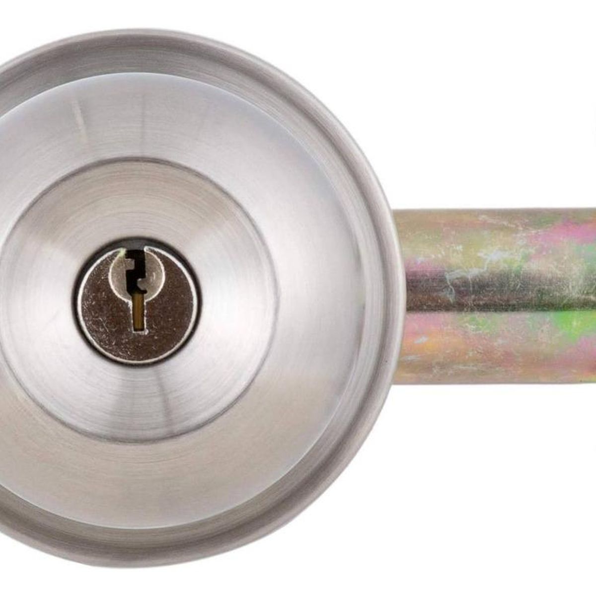 GENERICO - Cerradura Cilíndrica de Acero Inoxidable para Dormitorio