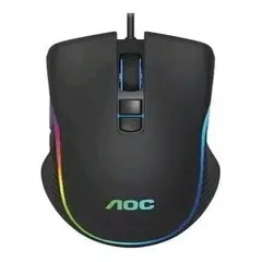 GENERICO - Mouse Gamer AOC GM100 USB Ergonomico 2400 DPI RGB