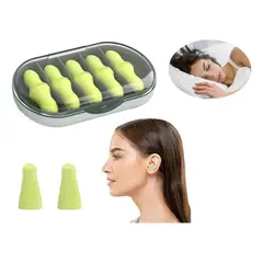 GENERICO - Tapones Antiruido 5 Pares para Sueño y Viajes