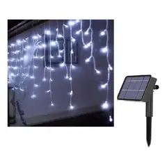 GENERICO - Cascada de Luces LED Solares 200 LED de 6m para Navidad