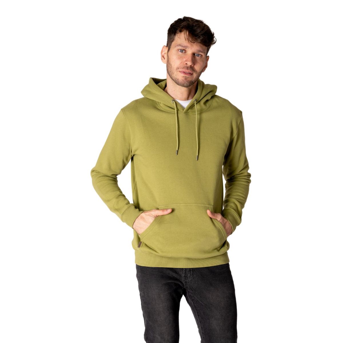 LENGA - Polerón Chaqueta Hombre Con Capucha Canguro Calafate Lenga