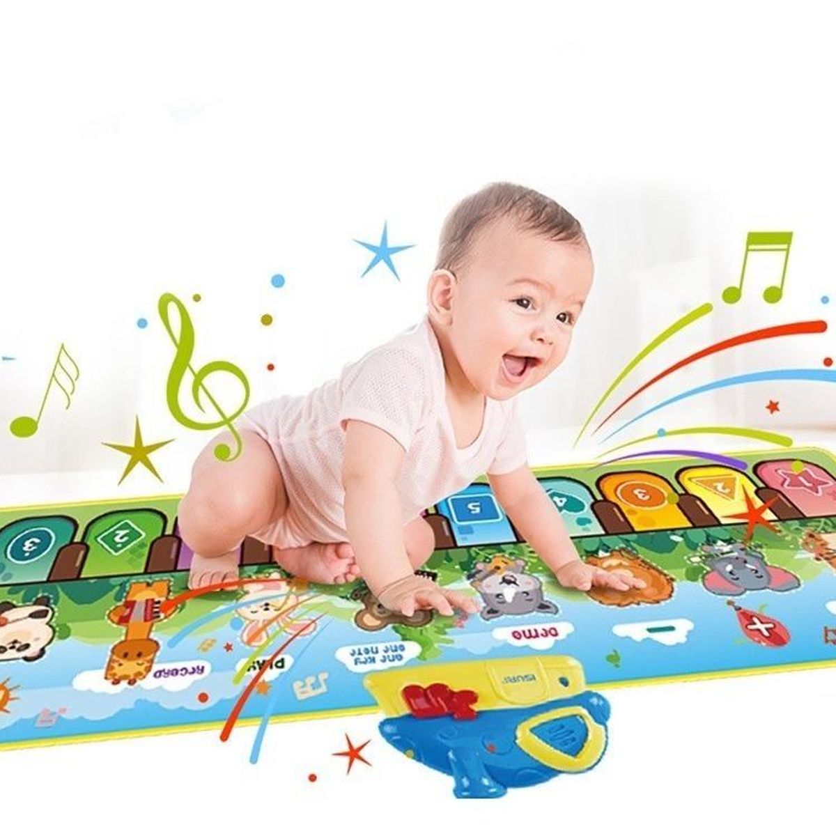 GENERICO - Piano Musical para Niños con Animales y Colores Brillantes