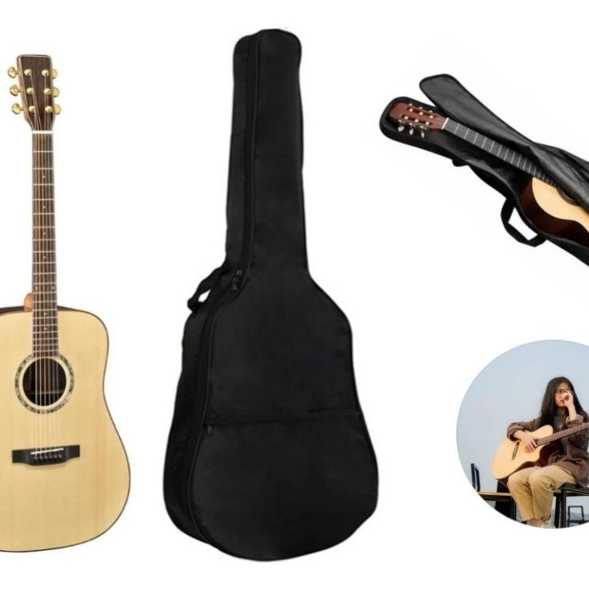 GENERICO - Funda para Guitarra Acústica de 41 Pulgadas de 106 cm