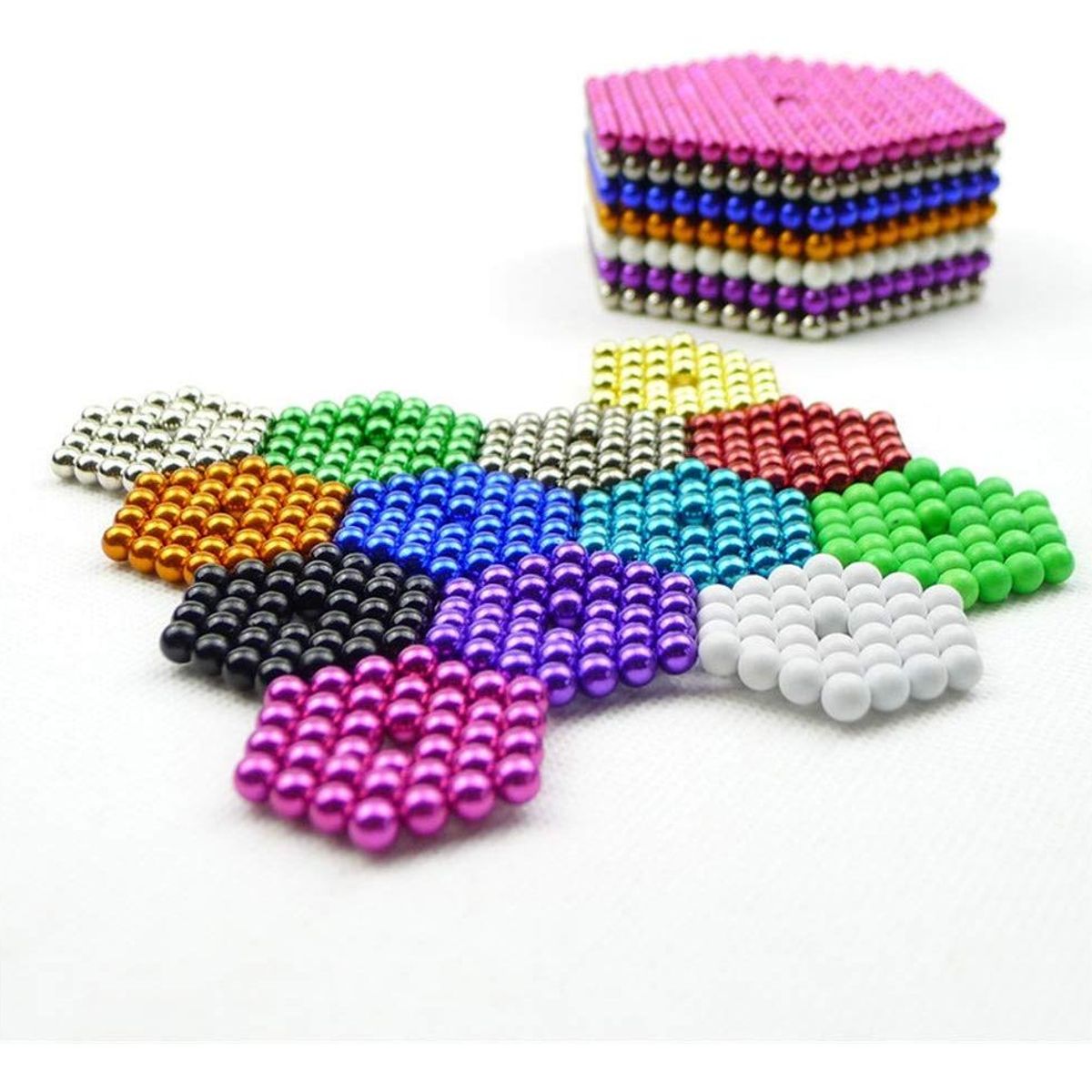 GENERICO - Juego Antiestrés con 216 Imanes de Rompecabezas de 3 Mm