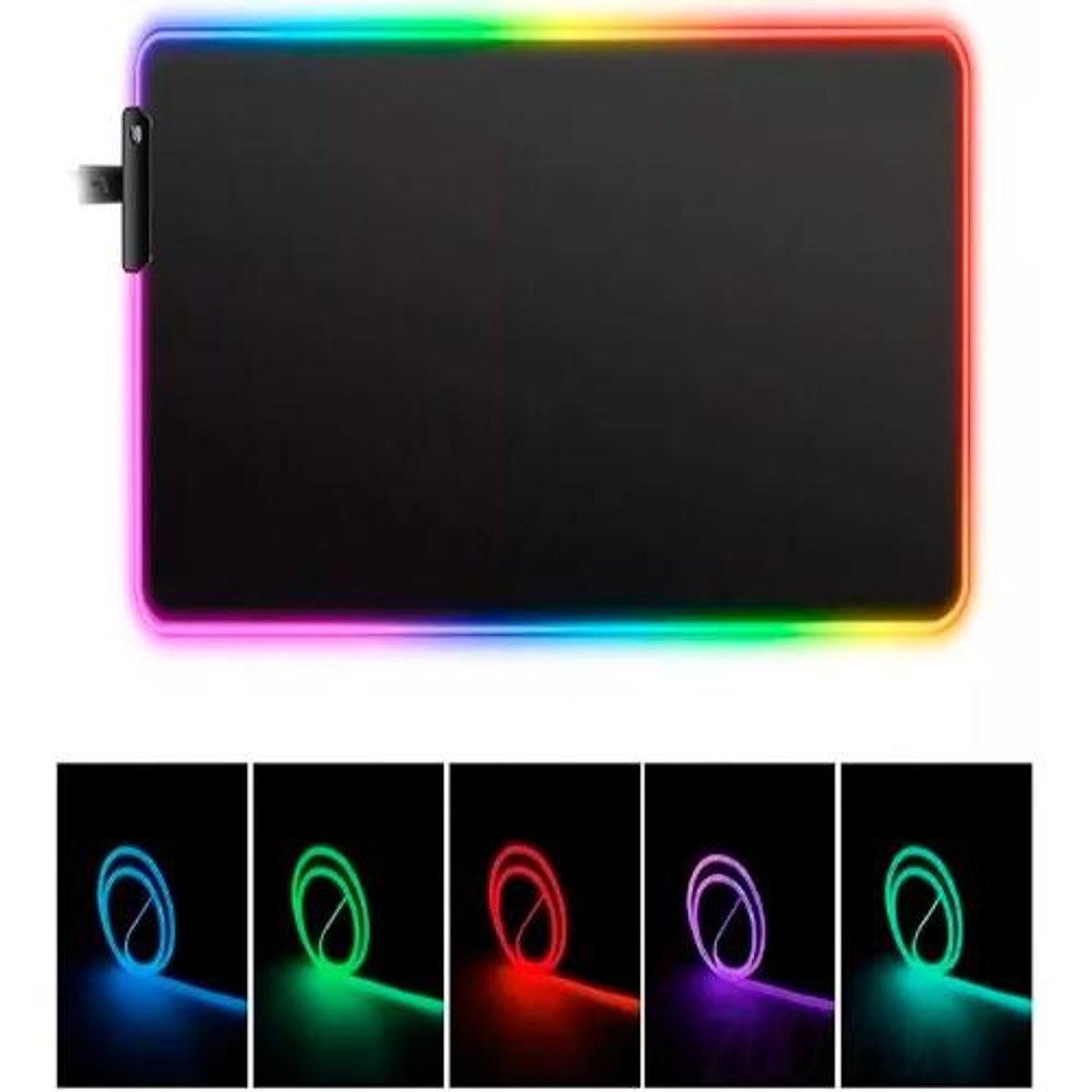 GENERICO - Mouse Pad Gamer XL RGB 80x30 cm Antideslizante