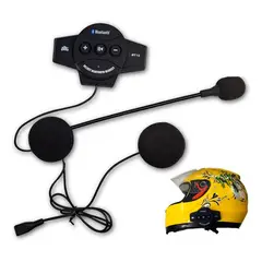 GENERICO - Audífonos Bluetooth Manos Libres para Casco de Moto Negro