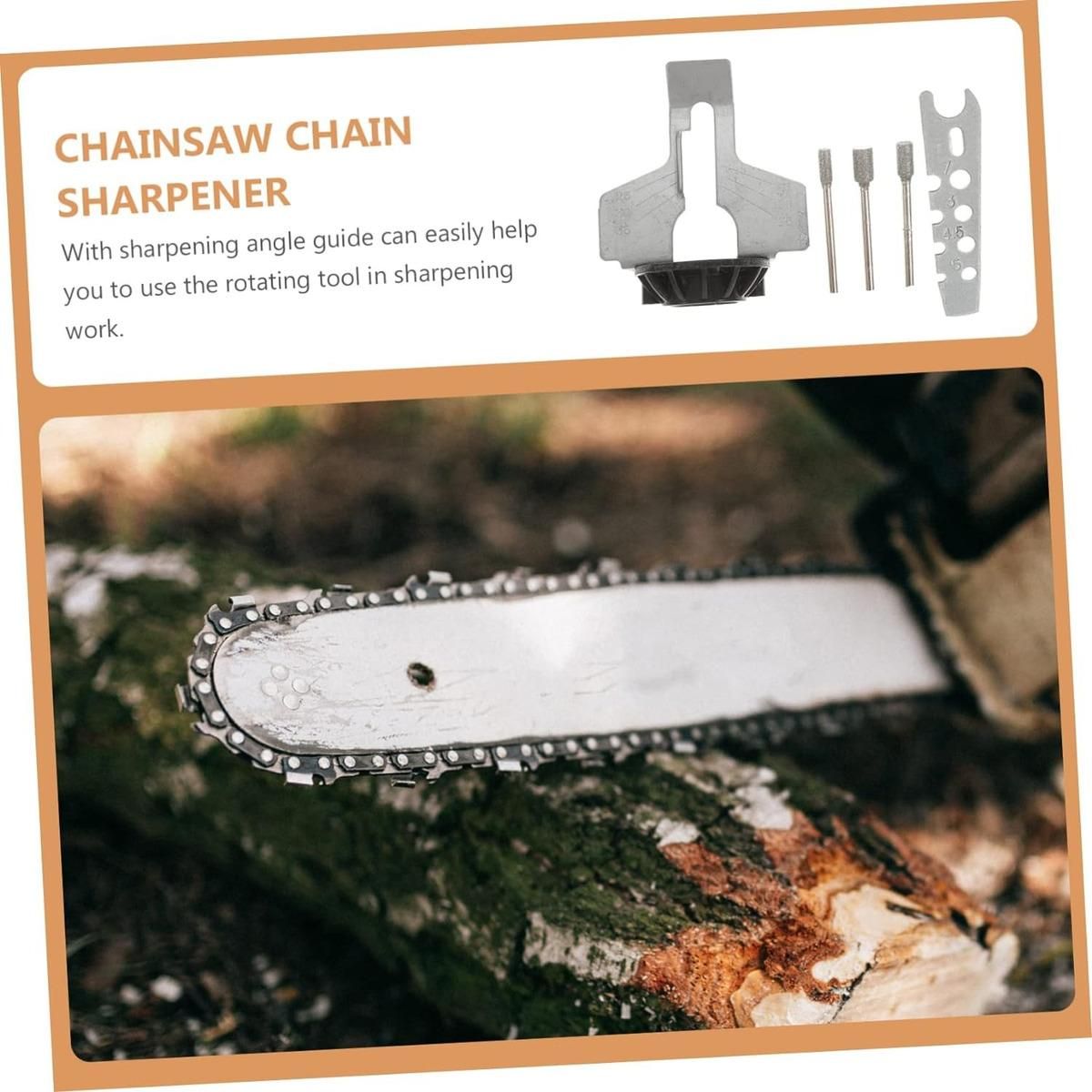 GENERICO - Kit de Afilado de Motosierra con Taladro Guía