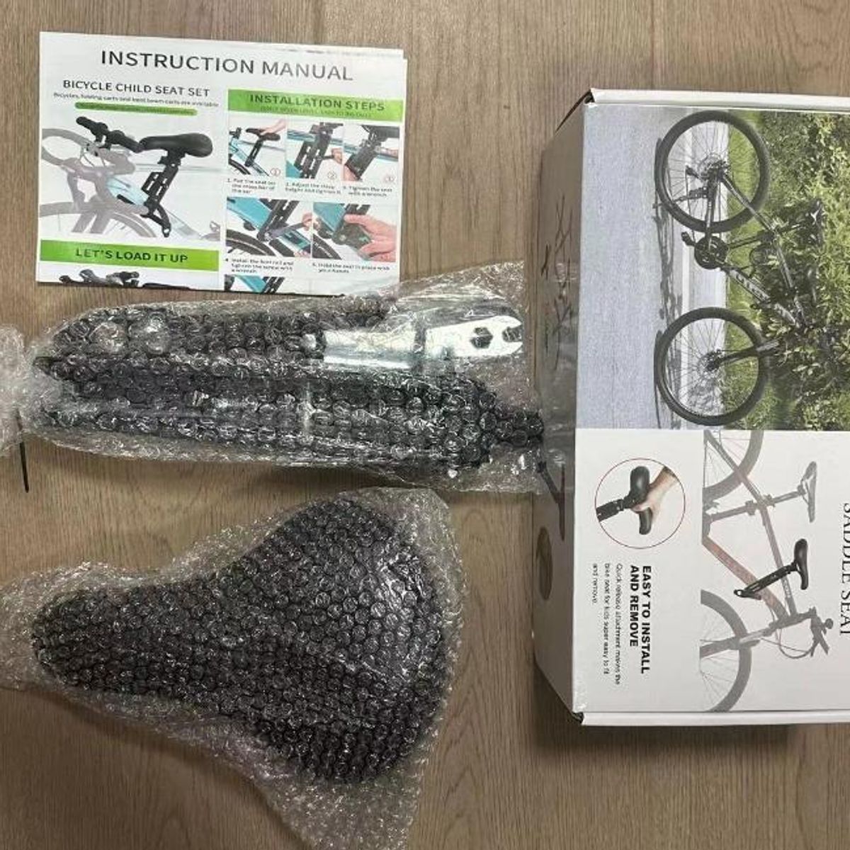 GENERICO - Asiento Infantil Ajustable para Bicicleta MTB 2-5 Años