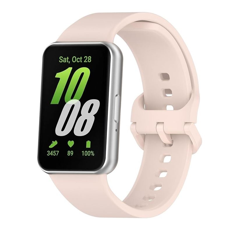 GENERICO - Correa Silicona Para Samsung Fit 3 Rosado