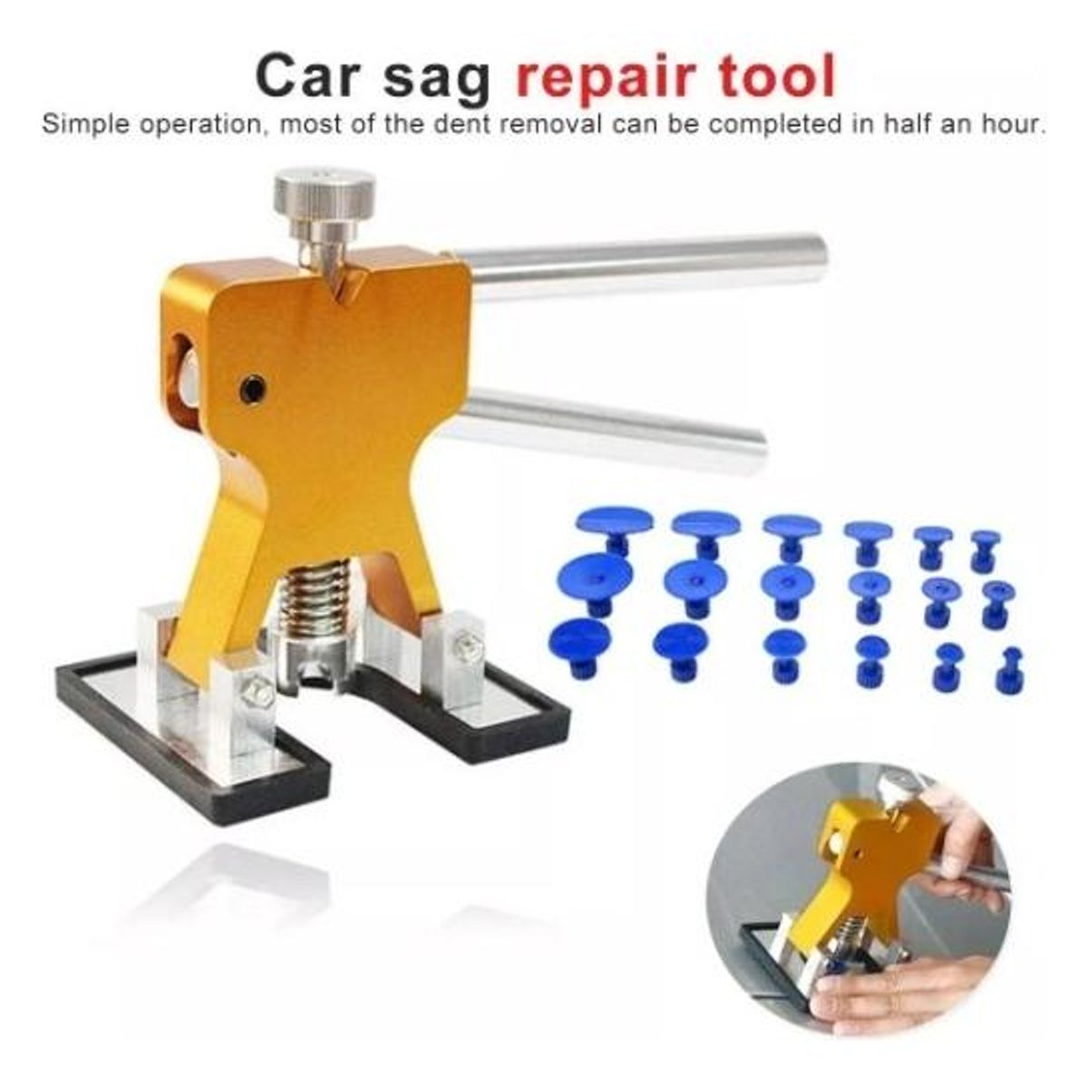 GENERICO - Kit de Ventosas para Reparación de Abolladuras en Autos
