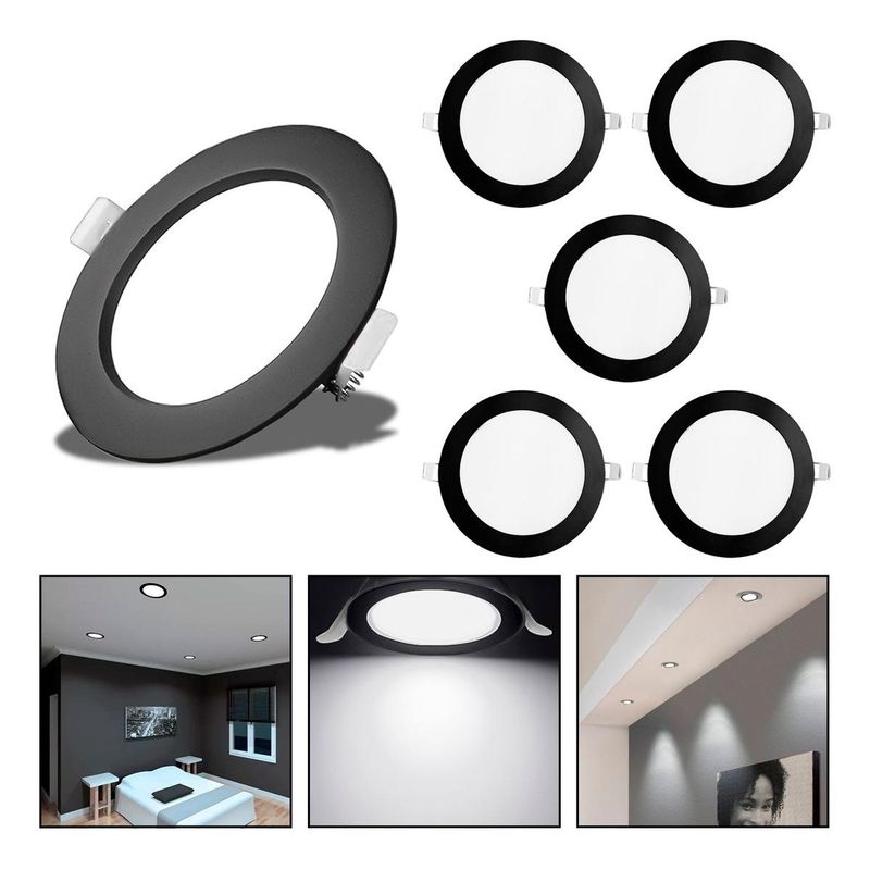 GENERICO - Foco Panel Plafón LED Embutido 12W Luz Fría 6500K