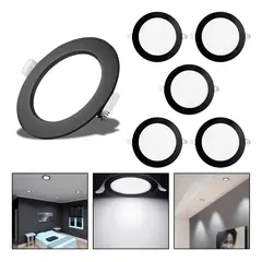 GENERICO - Foco Panel Plafón LED Embutido 12W Luz Fría 6500K