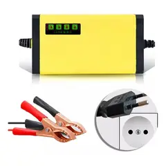 GENERICO - Cargador Inteligente de Batería 12V 2Ah para Mantener Cargas