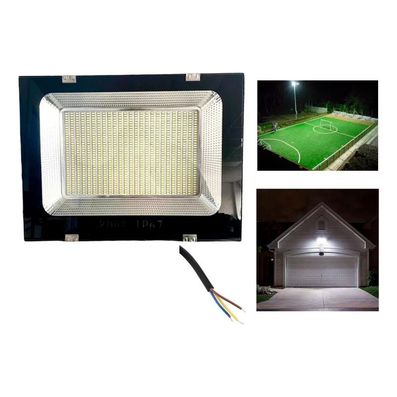 GENERICO - Foco LED Proyector Ultra Plano 800W Resistente al Agua