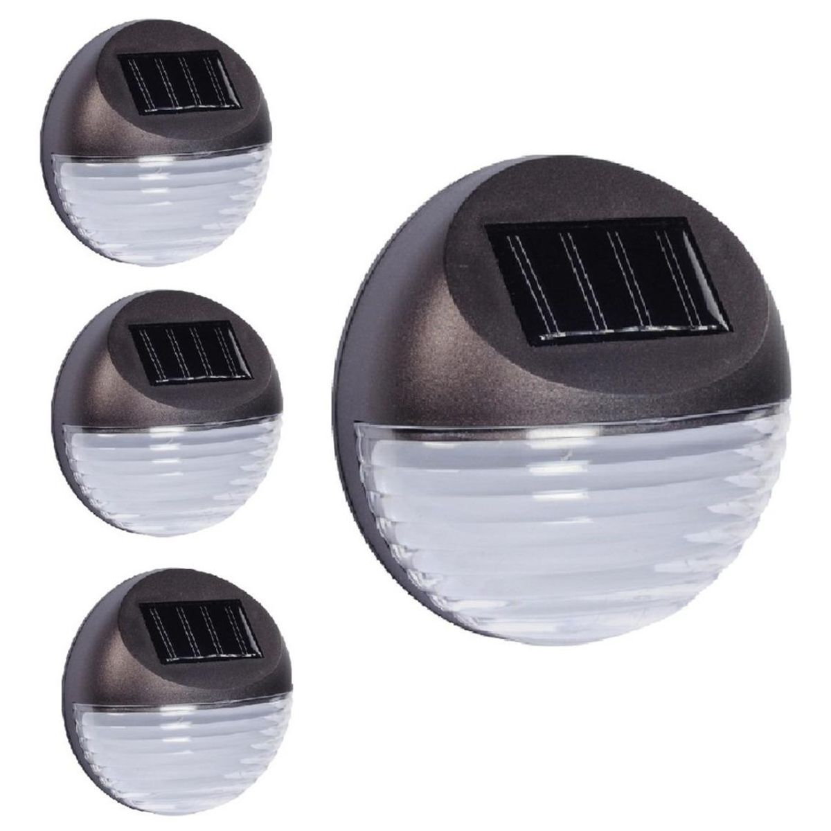 GENERICO - Pack de 4 Faroles Solares LED para Jardín - Iluminación Exterior