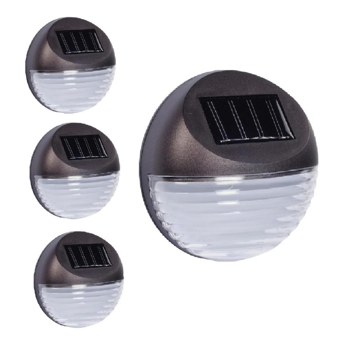 GENERICO - Pack de 4 Faroles Solares LED para Jardín - Iluminación Exterior