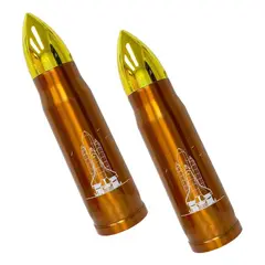 GENERICO - Termo Metal Forma de Bala 350ml - Pack de 2