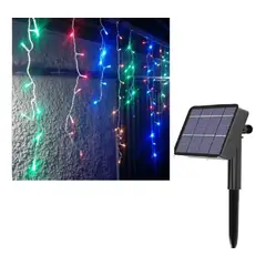 GENERICO - Cascada de Luces LED Solares para Decoración Navideña 120 LEDs