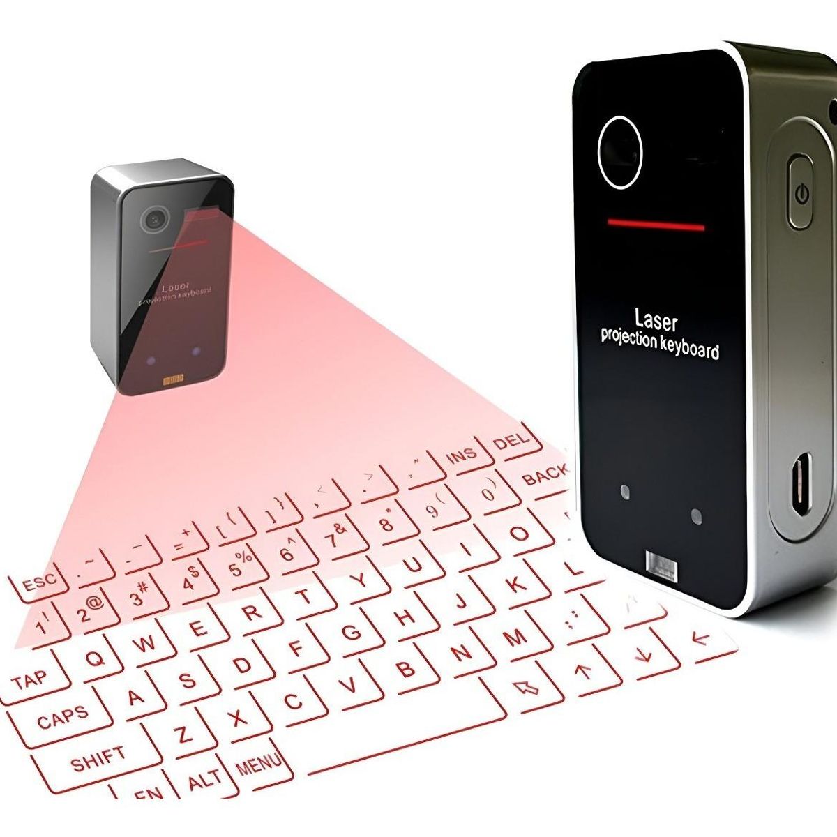 GENERICO - Teclado Láser Inalámbrico Proyector Bluetooth Portátil.