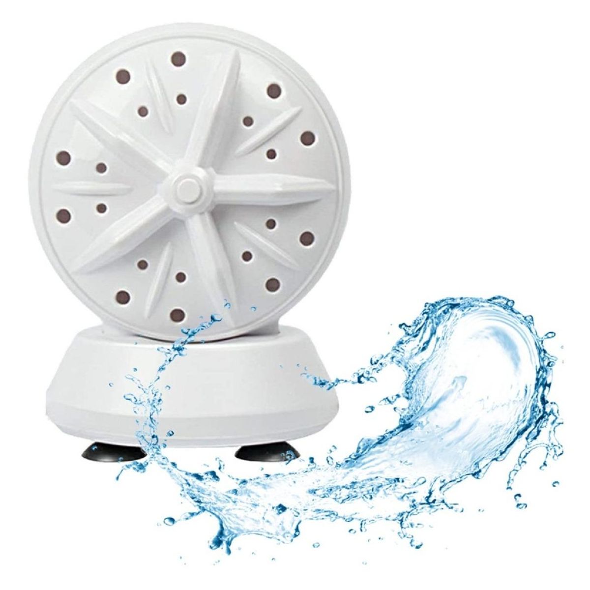 GENERICO - Lavadora Portátil Mini Doble Turbina Ultrasónica USB