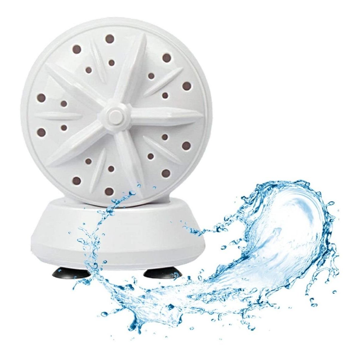 GENERICO - Lavadora Portátil Mini Doble Turbina Ultrasónica USB