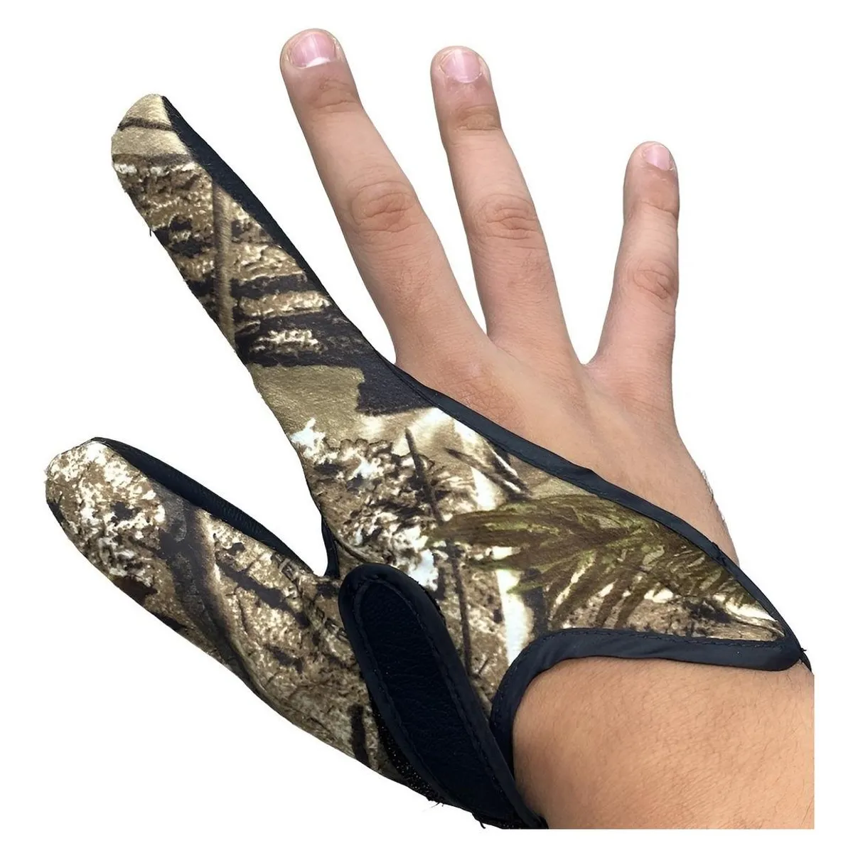 GENERICO - Guantes de Pesca con Dedo Abierto Antideslizantes Bosque