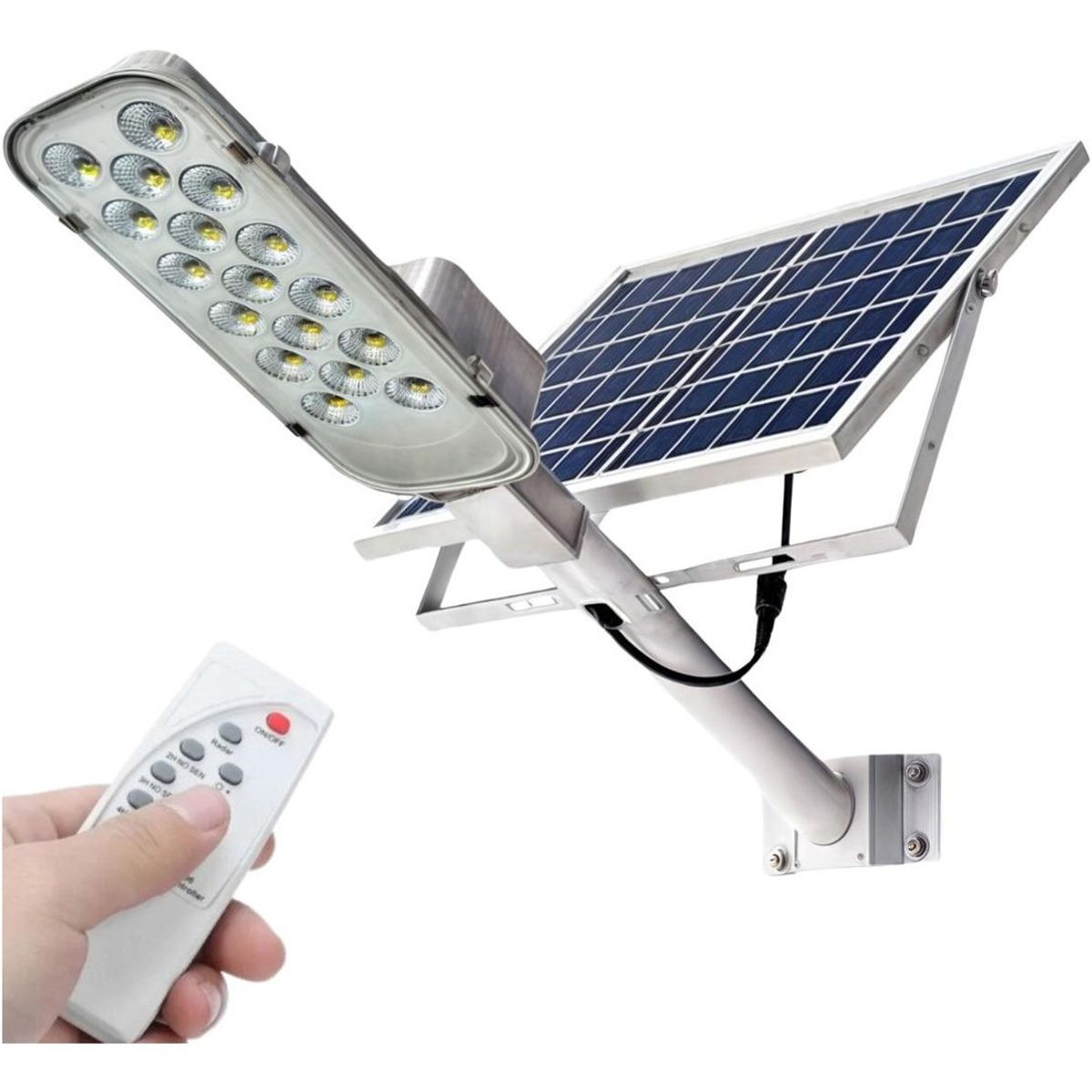 GENERICO - Foco Solar Exterior LED 100W con Sensor de Movimiento