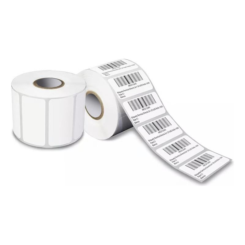 GENERICO - Pack de 5 Rollos de Etiquetas Adhesivas Térmicas 50x30mm
