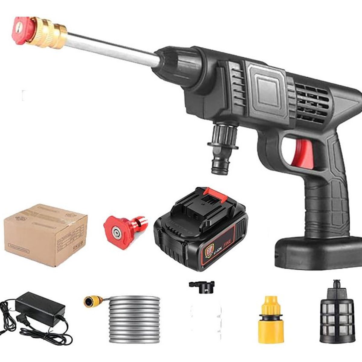 Hidrojet Portátil Lavadora Alta Presión 240W 35bar, marca GENERICO - Foto Principal