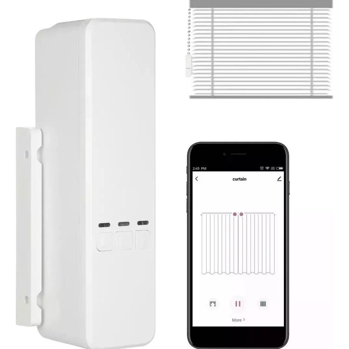 GENERICO - Motor Inteligente Wifi para Cortinas Roller con Control Remoto
