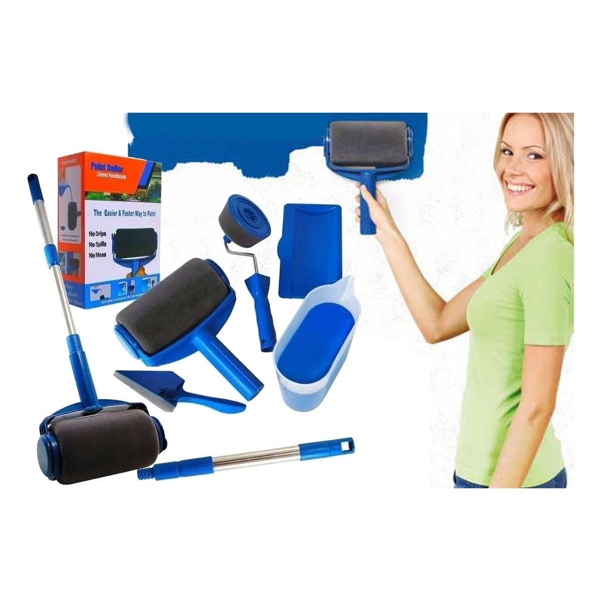 GENERICO - Rodillo Antiderrame Recargable para Pintura Eficiente