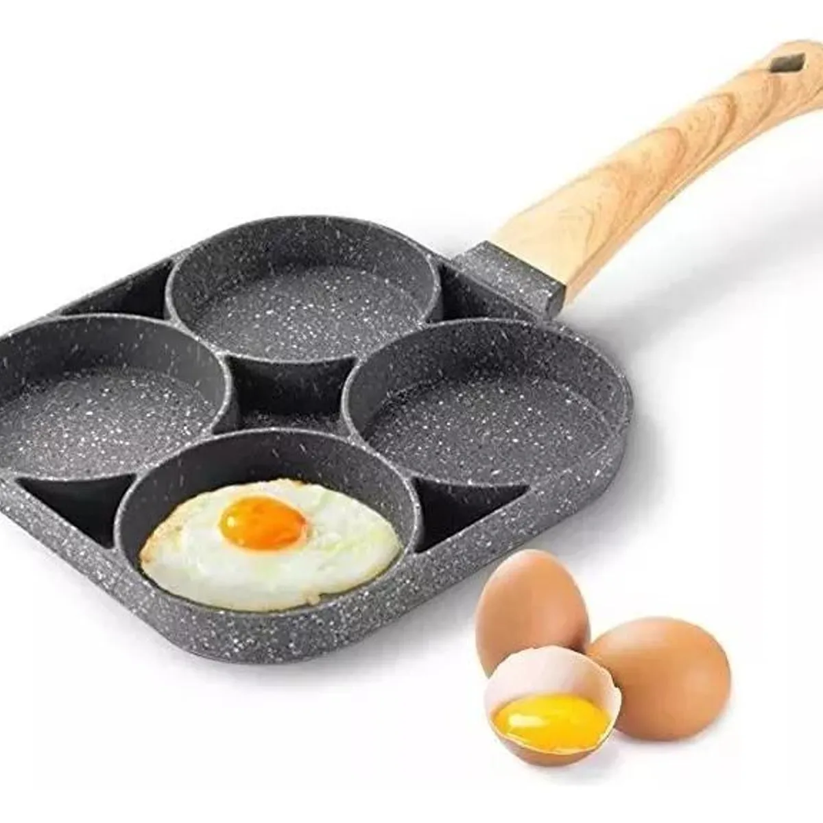 GENERICO - Sartén Antiadherente para 4 Huevos y Tortillas