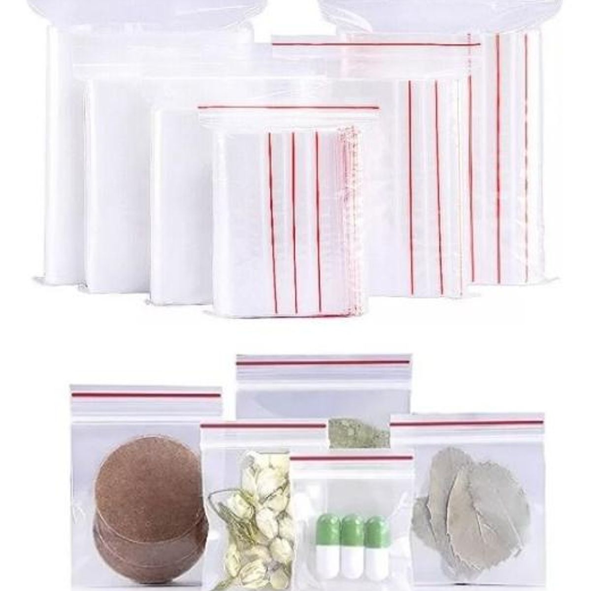 GENERICO - Bolsas Herméticas con Cierre 10x15 cm - 500 Pcs