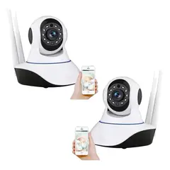 GENERICO - Cámara IP Wifi HD con Visión Nocturna y Rotación 360°