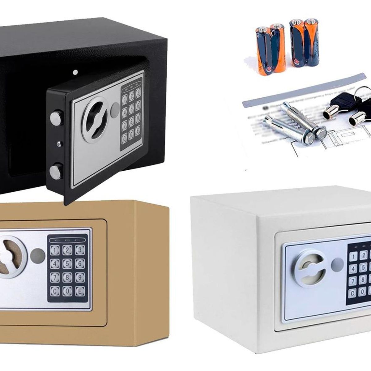 GENERICO - Caja Fuerte Digital para Anclar a la Pared - Seguridad Estrategica