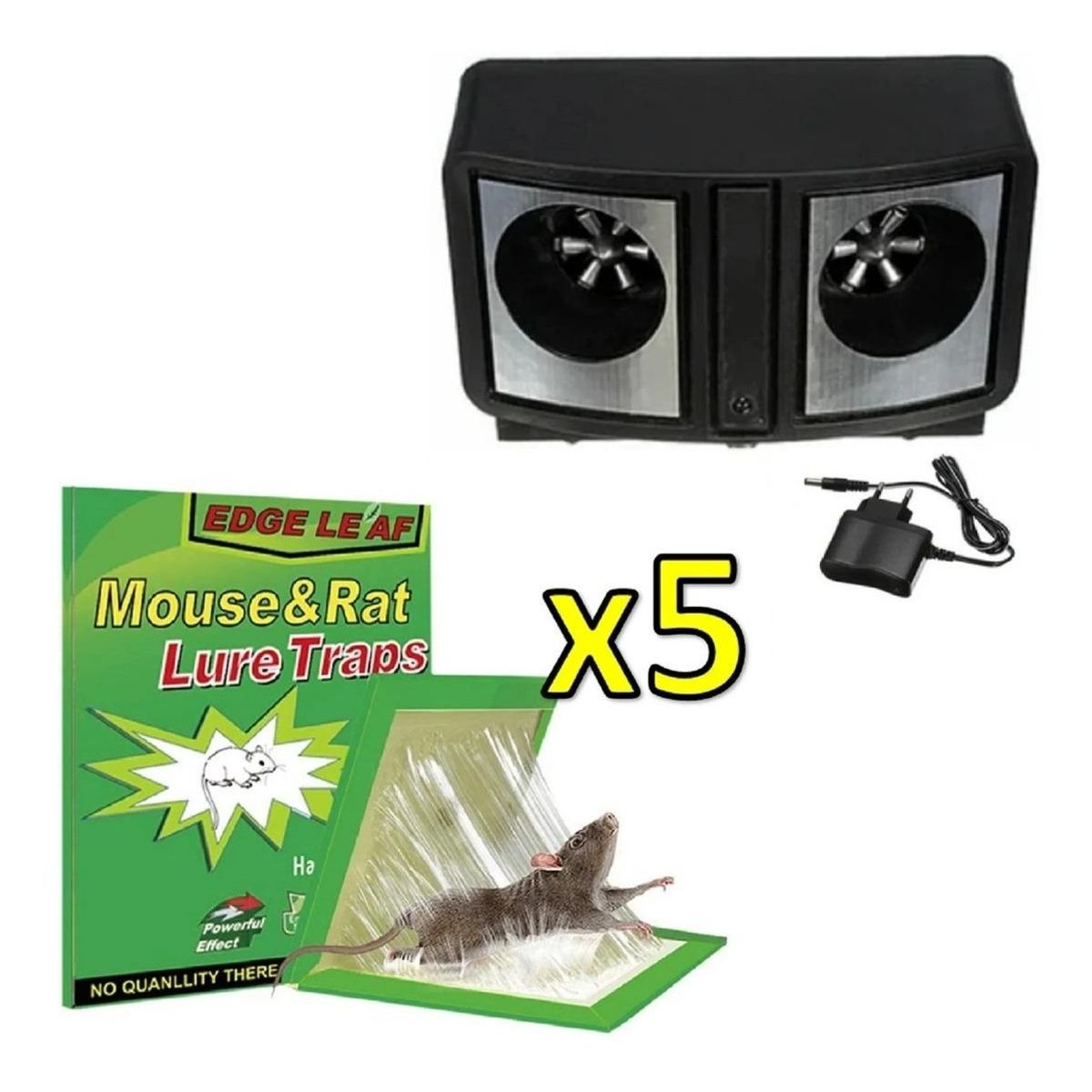 GENERICO - Pack de 5 Trampas Pegajosas Efectivas para Ratones