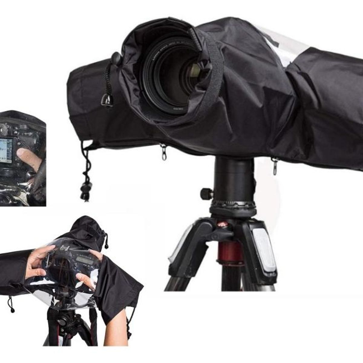 GENERICO - Funda Impermeable para Cámara DSLR con Acceso Ajustable