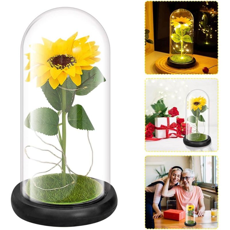 GENERICO - Girasol Eterno Artificial Ideal para Decoración de Interiores